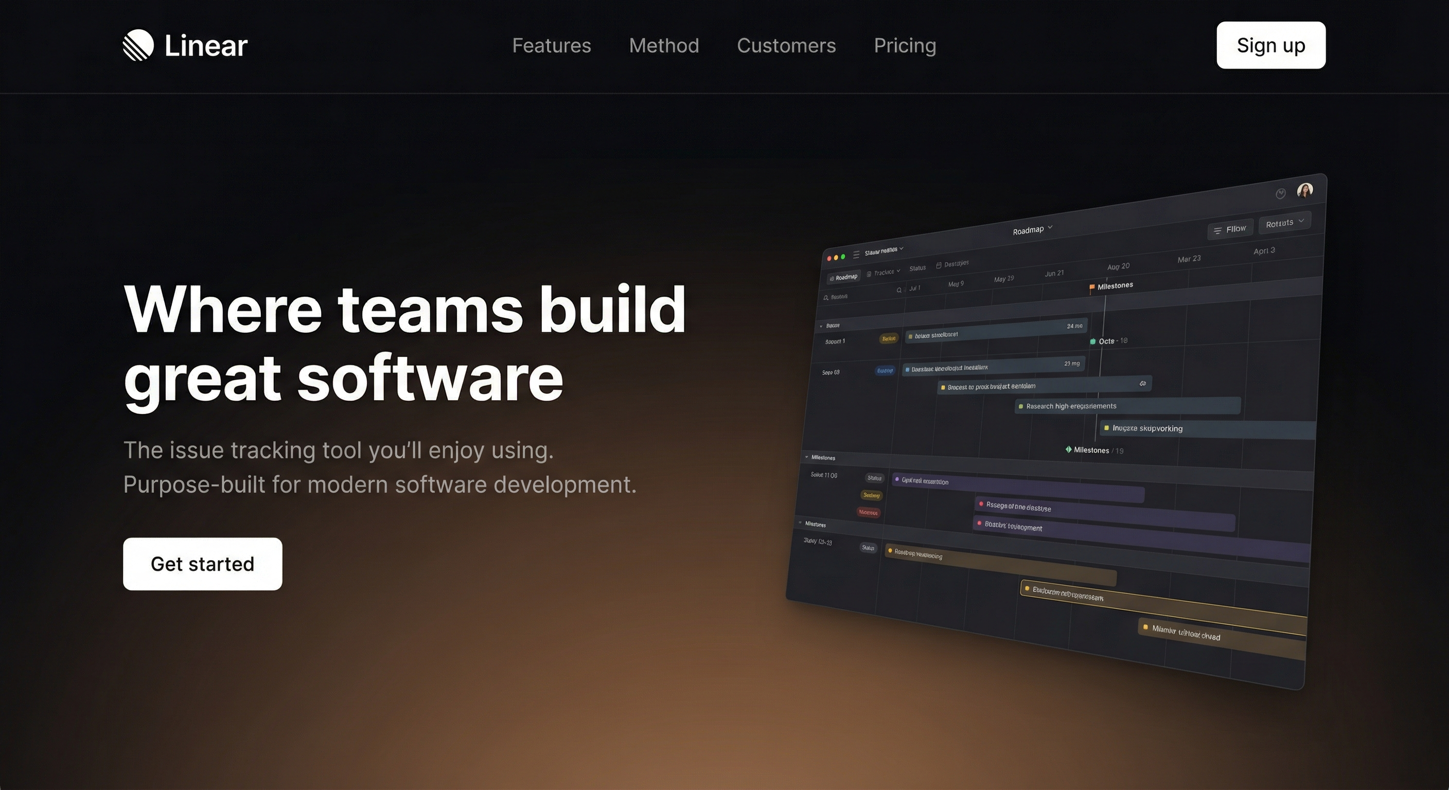 linear variation — split roadmap