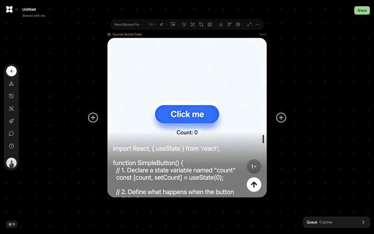 image model output showing code